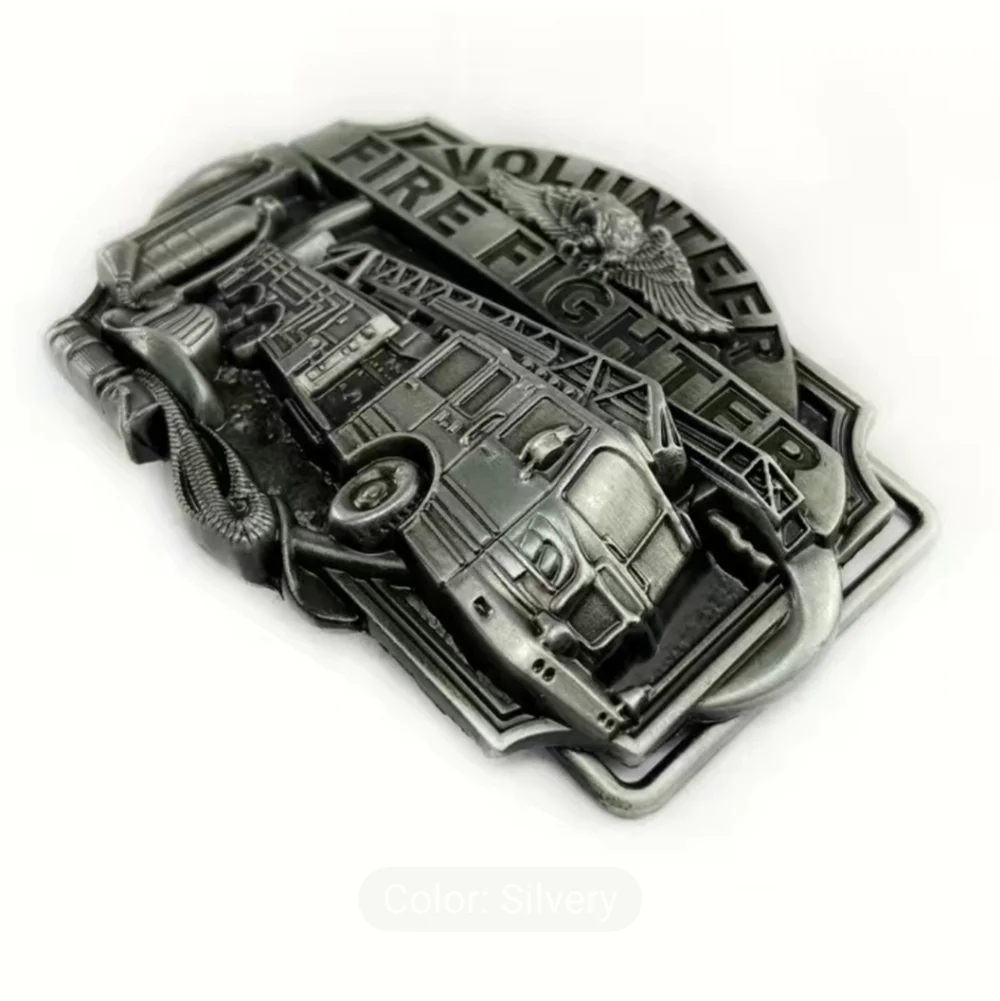 New men's volunteer firefighter belt buckle